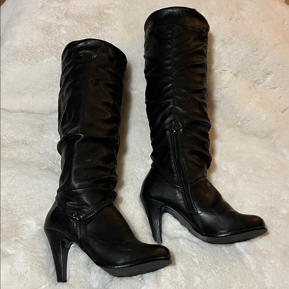 Call It Spring Black Heeled Boots